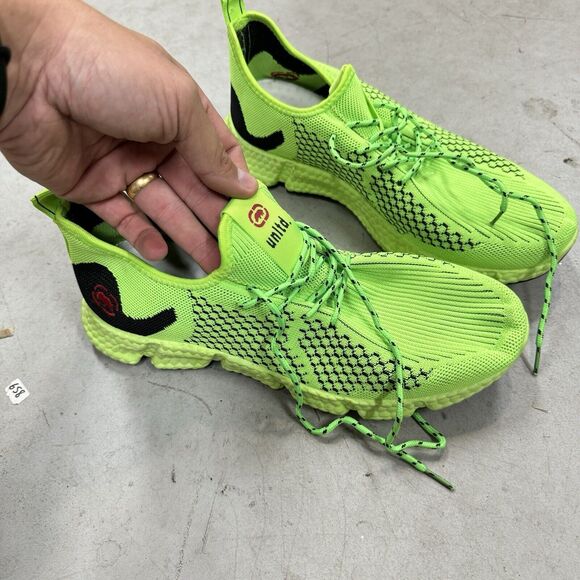 Mens Marc Ecko UNLTD Lime Green Running Knit Light Sneakers Shoes Size 11 - BUB main image 7